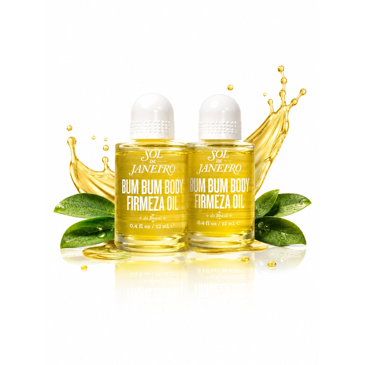 2x Sol de Janeiro Bum Bum Body Firmeza Oil Mini 12ml 0.4oz Twin Set NEW