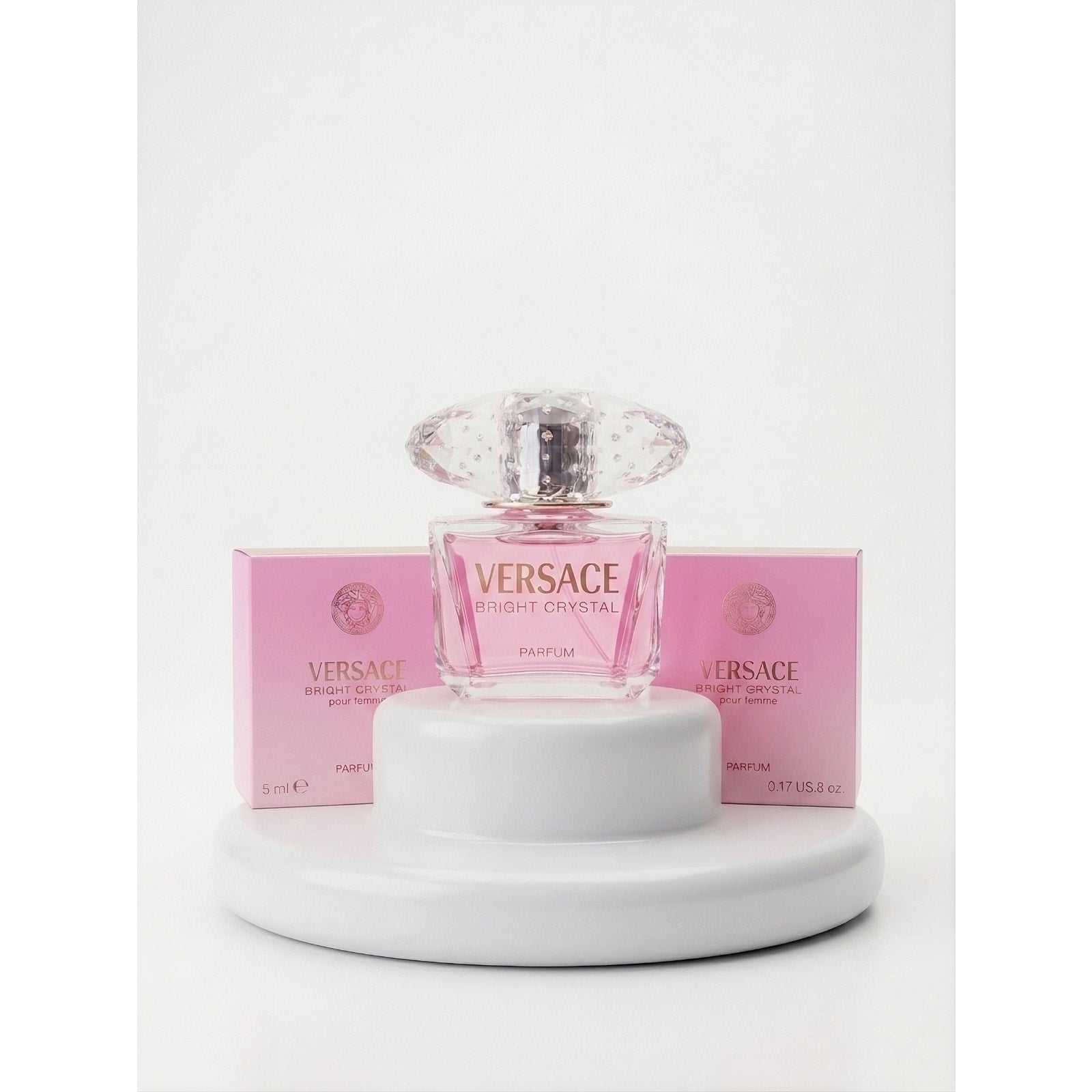 Versace Bright Crystal Parfum Mini Bundle 2 Pack 5ml Travel Size Women's