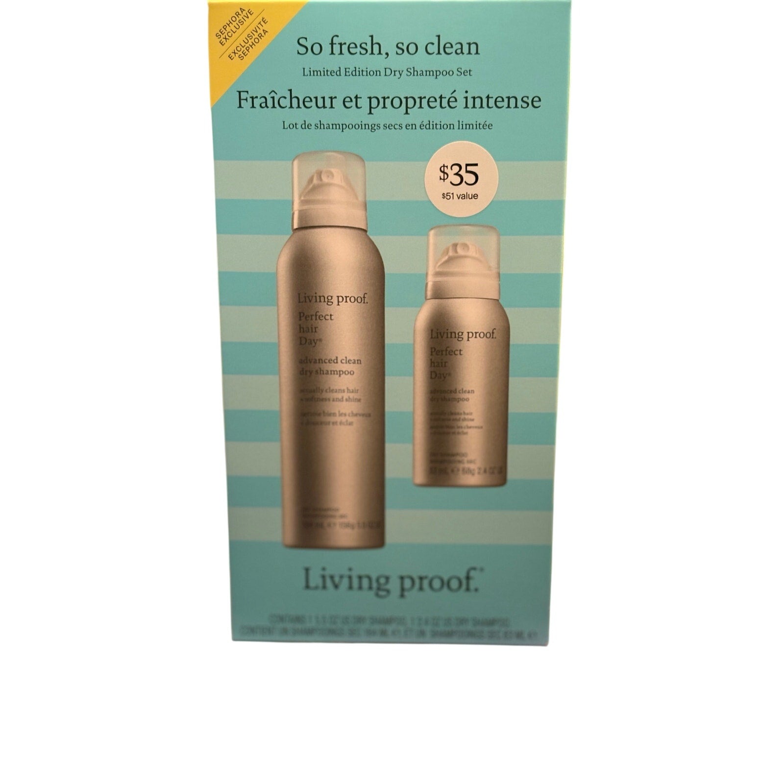 Living Proof So Fresh, So Clean Advanced Clean Dry Shampoo Set,