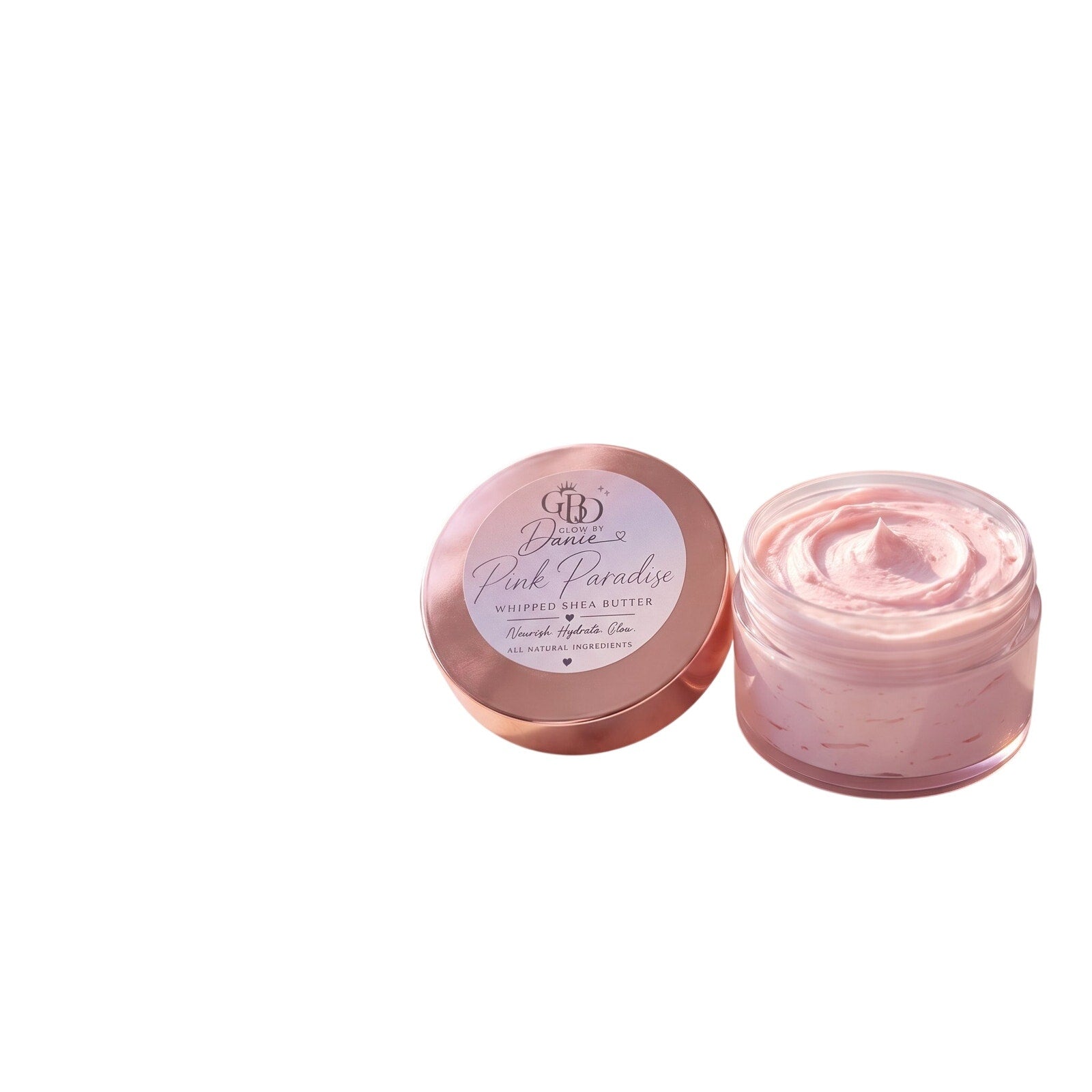 Glow By Danie Handmade Pink Paradise Whipped Shea Butter 4fl oz