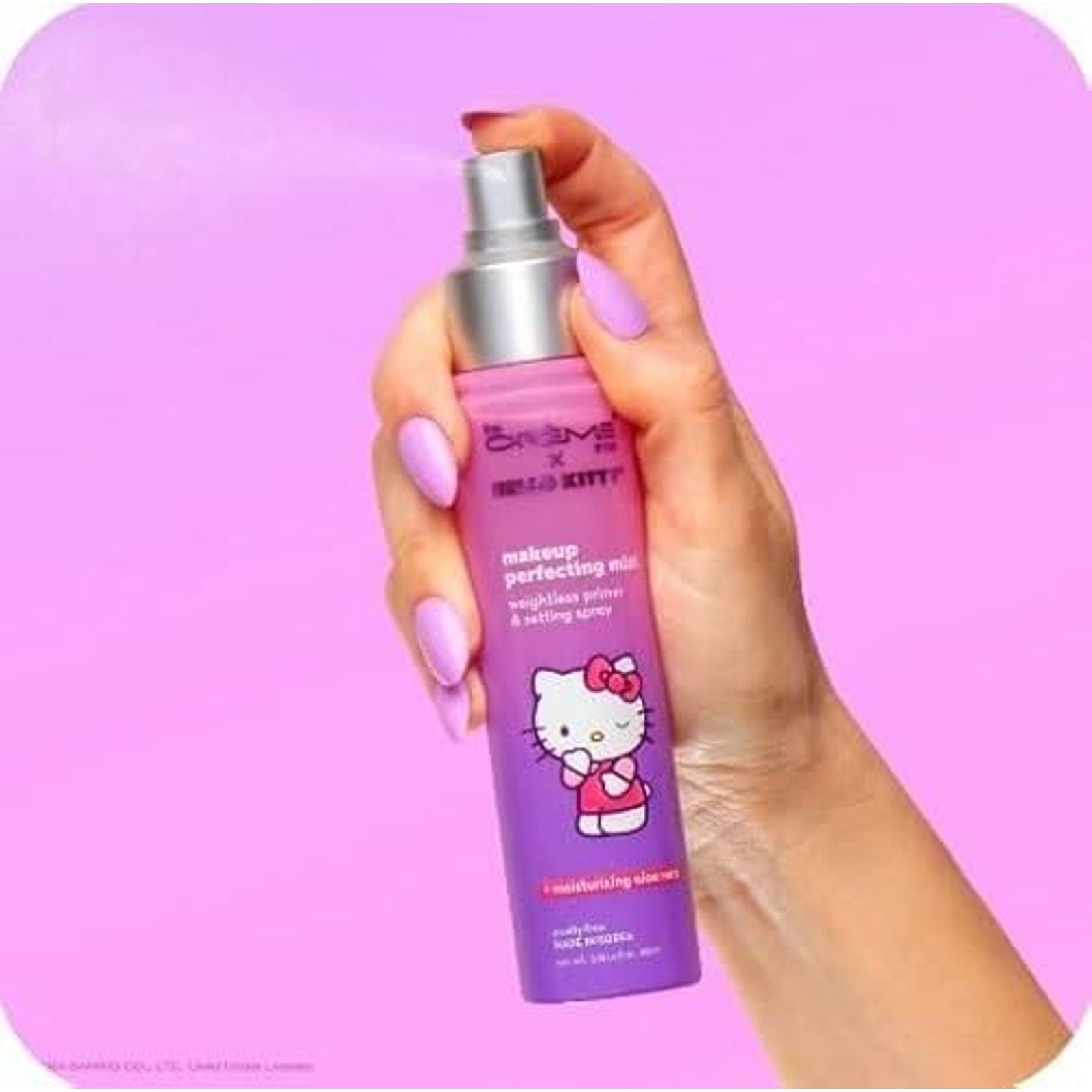 The CRÈME SHOP X Hello Kitty(Purple) Makeup Perfecting Mist