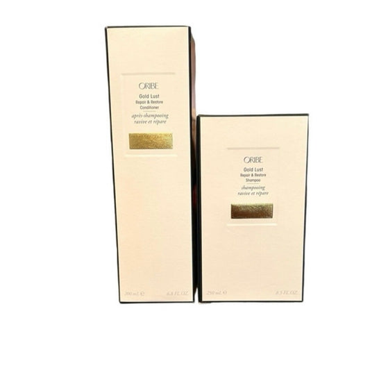 Oribe Gold Lust Repair & Restore Shampoo and Conditioner Bundle - BNIB