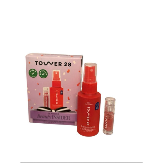 Tower 28 SOS Daily Rescue Facial Spray & Lip Gloss Set - Sephora Insider