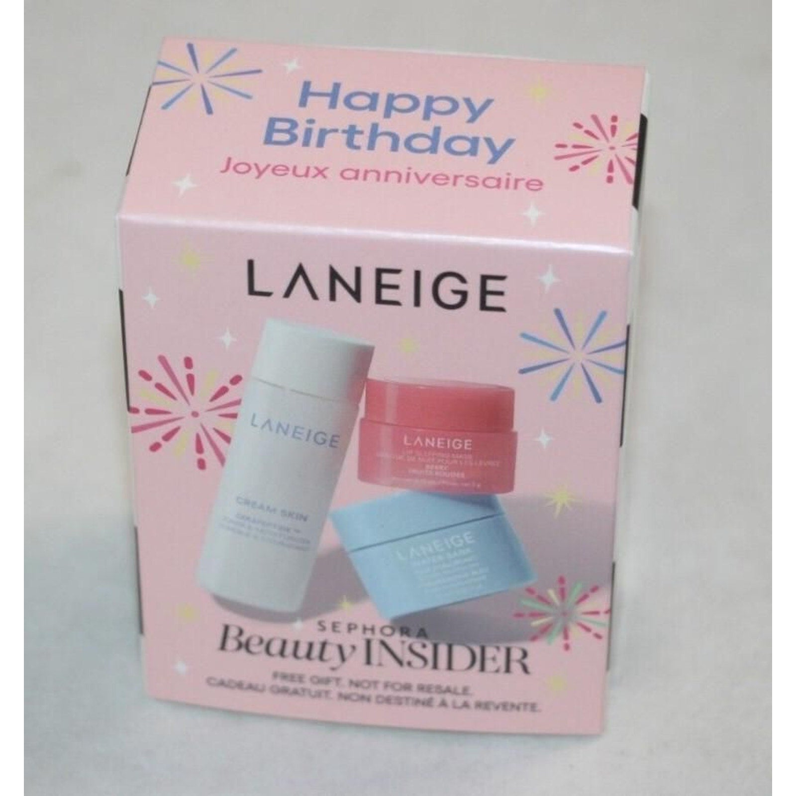 Sephora Birthday LANEIGE 3PC - Water Bank Lip Sleeping Mask Cream Skin NEW
