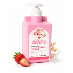 The Crème Shop Strawberry Oat Milk Body Balm Advanced Moisture Remedy 500ml