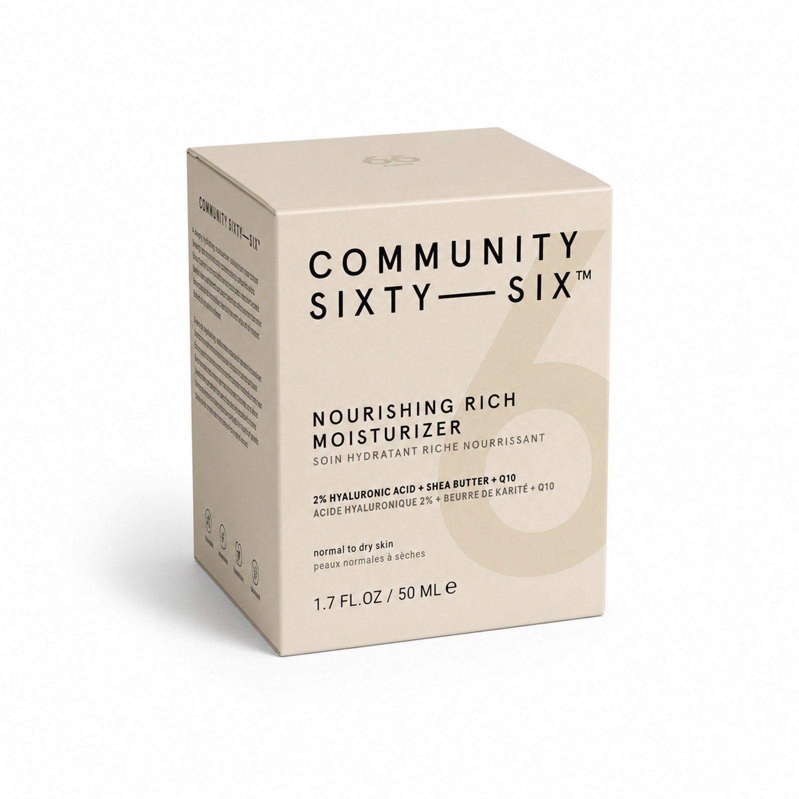 Community Sixty-Six Nourishing Rich Moisturizer Cream Face 1.7 fl oz / 50ml NEW