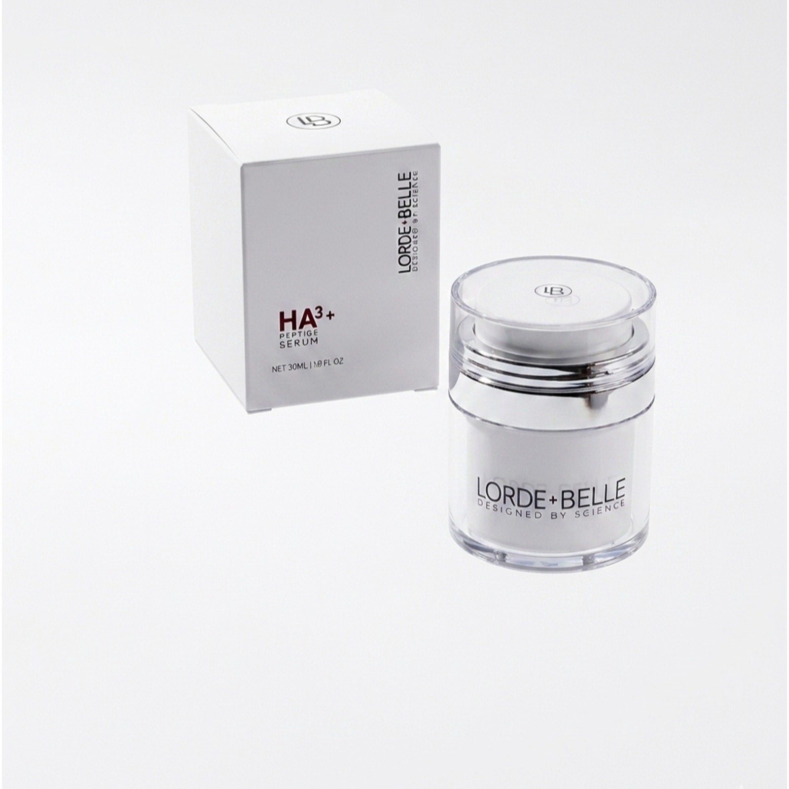 Lorde + Belle HA3+ Peptide Serum 30ml Anti Aging Hydrating Facial Treatment
