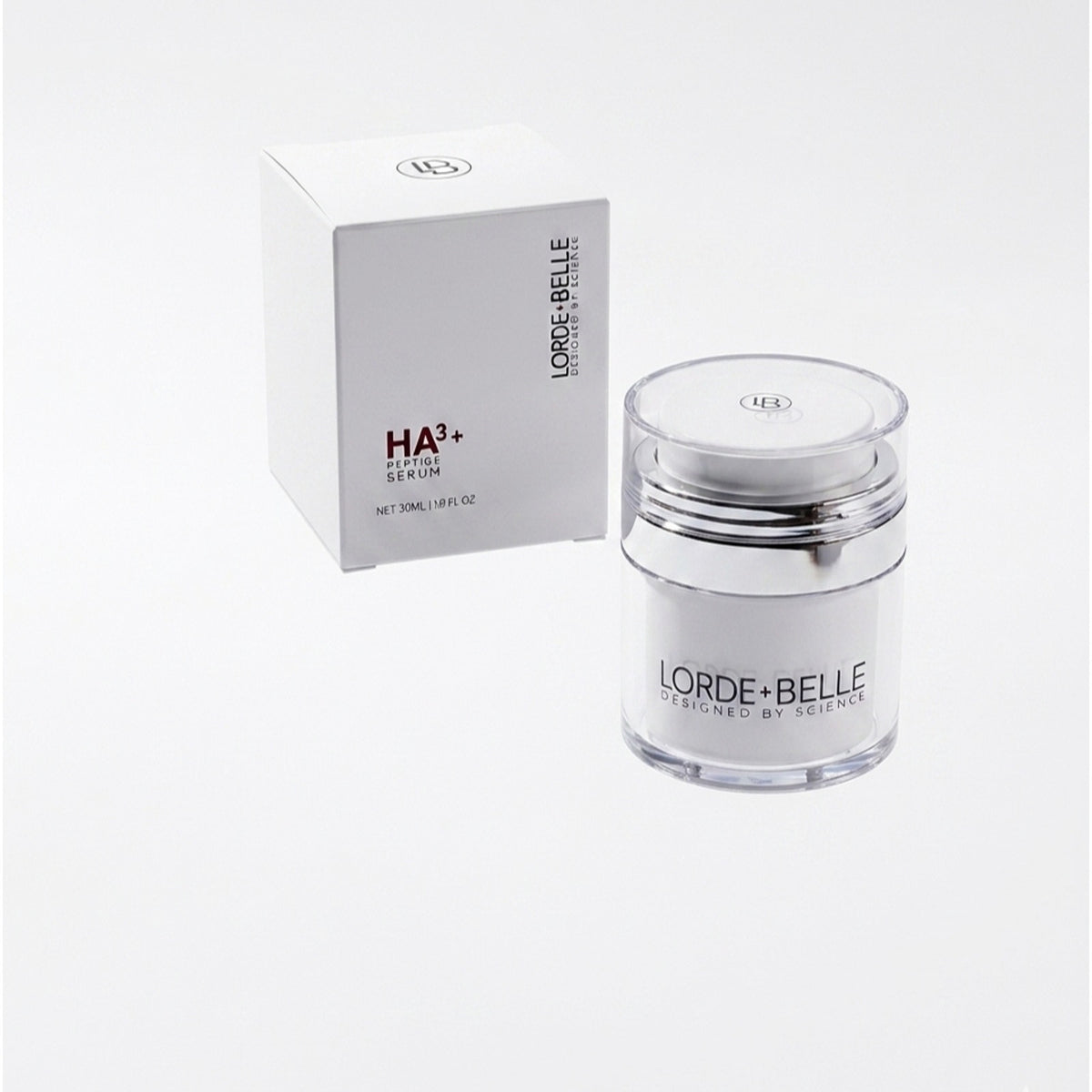 Lorde + Belle HA3+ Peptide Serum 30ml Anti Aging Hydrating Facial Treatment