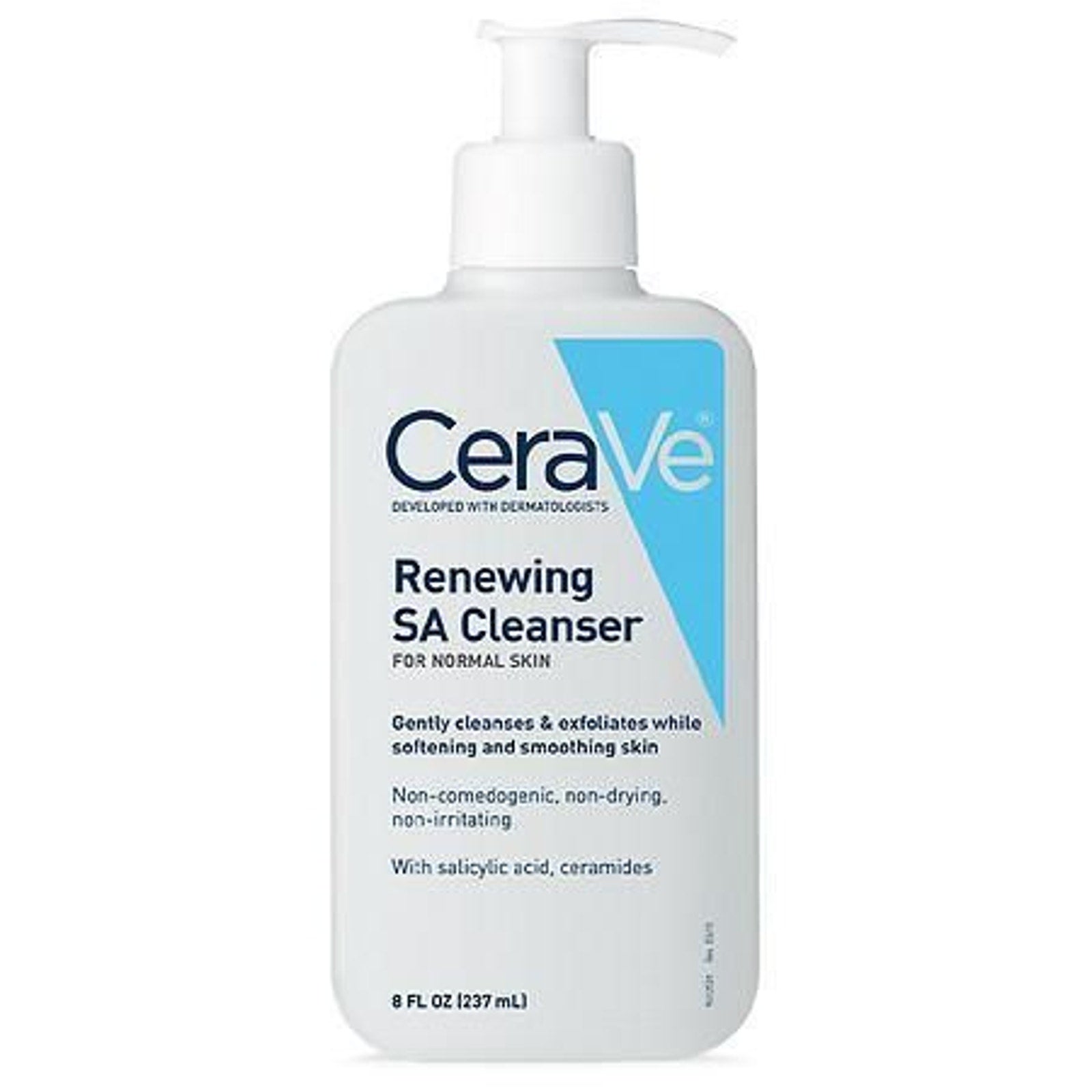 CeraVe SA Face Wash Salicylic Acid Cleanser with Hyaluronic Acid and Niacinamide - 8 Fl Oz